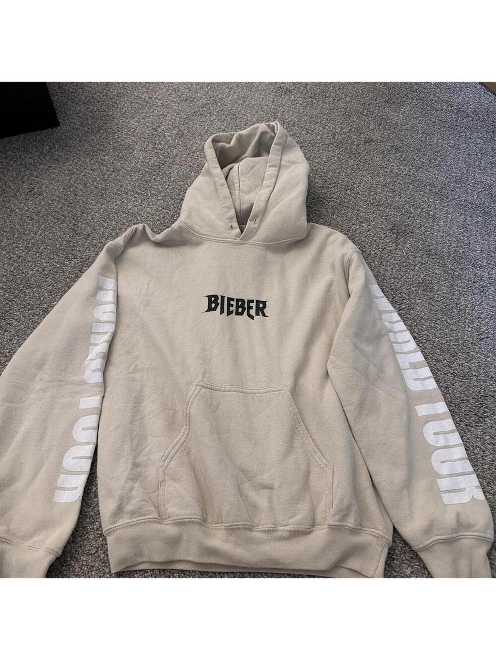 Gildan Women's Cream and Tan Hoody